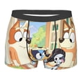 thumbnail image 1 of Lsque Bluey Pattern Men’s Total Support Pouch Boxer Briefs, X-Temp Cooling, Moisture-Wicking Underwear, Regular, Long-leg and Trunk-Small, 1 of 7