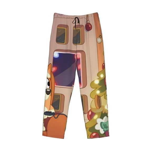 Lsque Bluey Print Men's Pajama Pants, Lounge Pant - Comfortable Home Wear,Elastic Waistband, Stylish Design-Medium