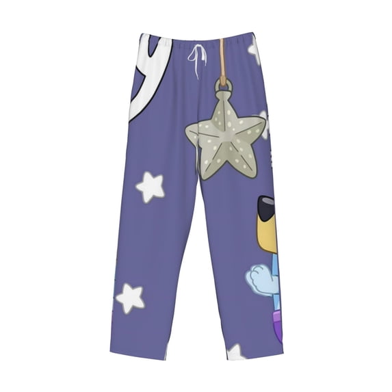 Lsque Bluey Print Men's Pajama Pants, Lounge Pant - Comfortable Home Wear,Elastic Waistband, Stylish Design-Medium