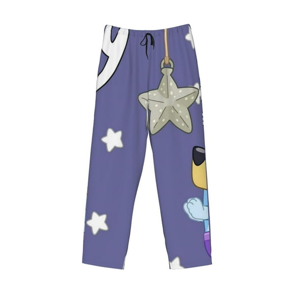 Lsque Bluey Print Men's Pajama Pants, Lounge Pant - Comfortable Home Wear,Elastic Waistband, Stylish Design-Small