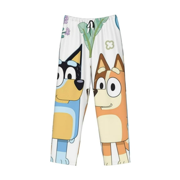 Lsque Bluey Print Men's Pajama Pants, Lounge Pant - Comfortable Home Wear,Elastic Waistband, Stylish Design-Small