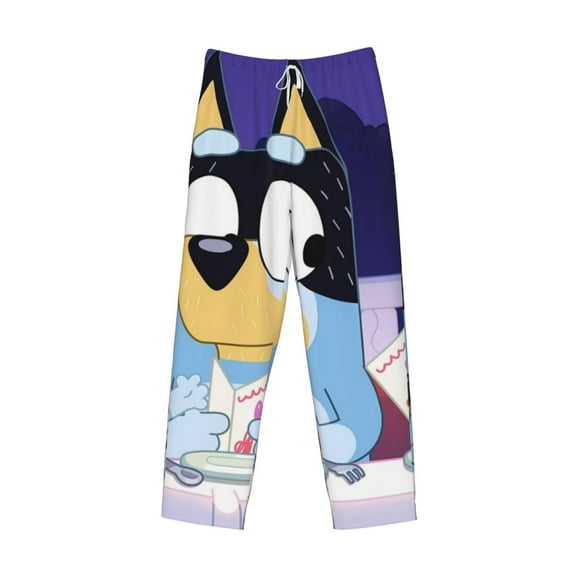 Lsque Bluey Print Men's Pajama Pants, Lounge Pant - Comfortable Home Wear,Elastic Waistband, Stylish Design-Small