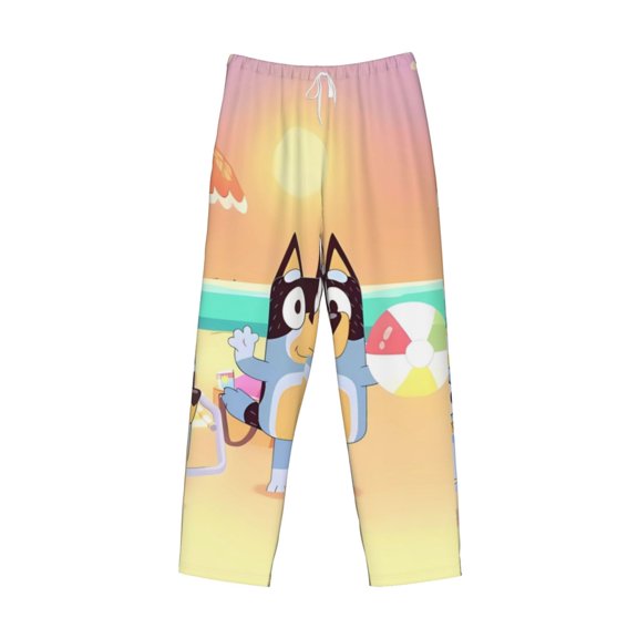 Lsque Bluey Print Men's Pajama Pants, Lounge Pant - Comfortable Home Wear,Elastic Waistband, Stylish Design-XX-Large