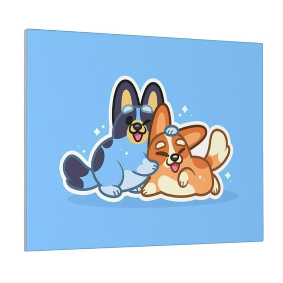 Lsque Bluey Print Wall Art – Decorative Picture for Living Room, Bedroom, and Office (Horizontal)