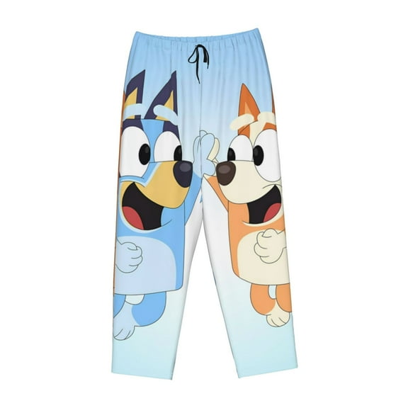 Lsque Bluey Print Women's Pajama Pants, Lounge Pant - Comfortable Home Wear,Elastic Waistband, Stylish Design-Medium