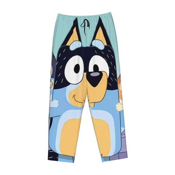 Lsque Bluey Print Women's Pajama Pants, Lounge Pant - Comfortable Home Wear,Elastic Waistband, Stylish Design-Medium