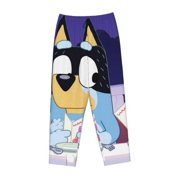 Lsque Bluey Print Women's Pajama Pants, Lounge Pant - Comfortable Home Wear,Elastic Waistband, Stylish Design-Medium