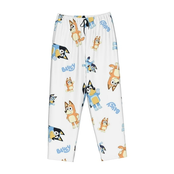 Lsque Bluey Print Women's Pajama Pants, Lounge Pant - Comfortable Home Wear,Elastic Waistband, Stylish Design-Medium