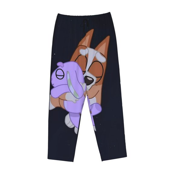 Lsque Bluey Print Women's Pajama Pants, Lounge Pant - Comfortable Home Wear,Elastic Waistband, Stylish Design-Small