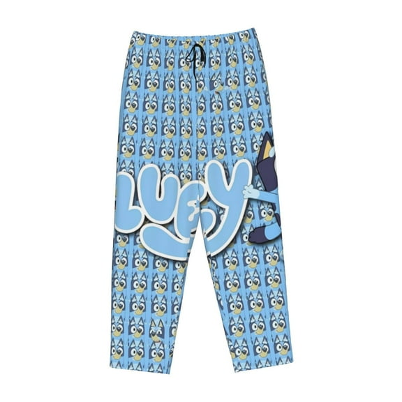 Lsque Bluey Print Women's Pajama Pants, Lounge Pant - Comfortable Home Wear,Elastic Waistband, Stylish Design-Small
