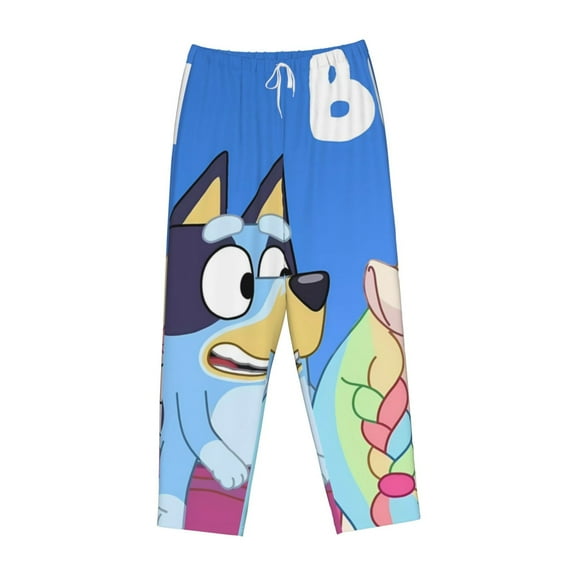 Lsque Bluey Print Women's Pajama Pants, Lounge Pant - Comfortable Home Wear,Elastic Waistband, Stylish Design-Small