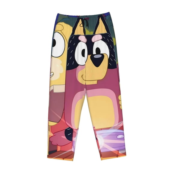 Lsque Bluey Print Women's Pajama Pants, Lounge Pant - Comfortable Home Wear,Elastic Waistband, Stylish Design-Small