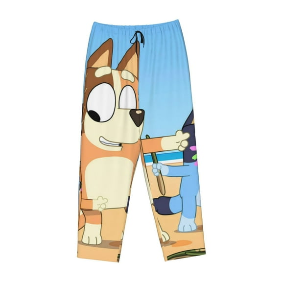 Lsque Bluey Print Women's Pajama Pants, Lounge Pant - Comfortable Home Wear,Elastic Waistband, Stylish Design-Small