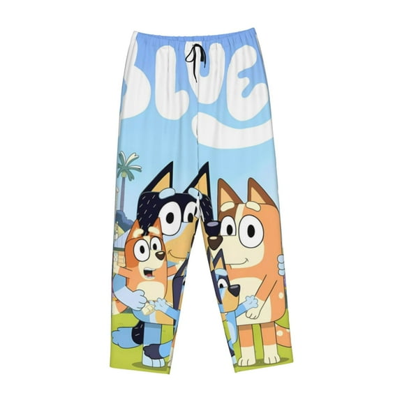 Lsque Bluey Print Women's Pajama Pants, Lounge Pant - Comfortable Home Wear,Elastic Waistband, Stylish Design-Small