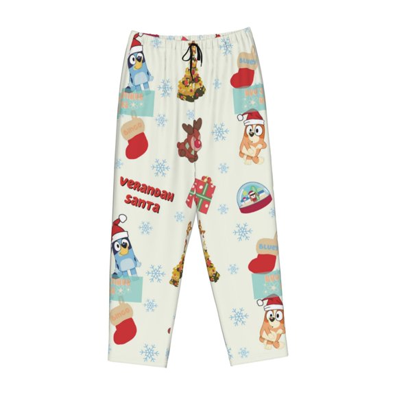 Lsque Bluey Print Women's Pajama Pants, Lounge Pant - Comfortable Home Wear,Elastic Waistband, Stylish Design-Small