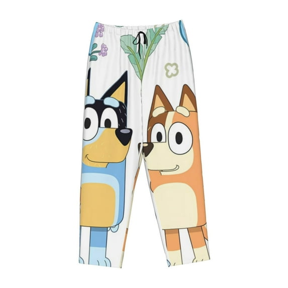 Lsque Bluey Print Women's Pajama Pants, Lounge Pant - Comfortable Home Wear,Elastic Waistband, Stylish Design-X-Large