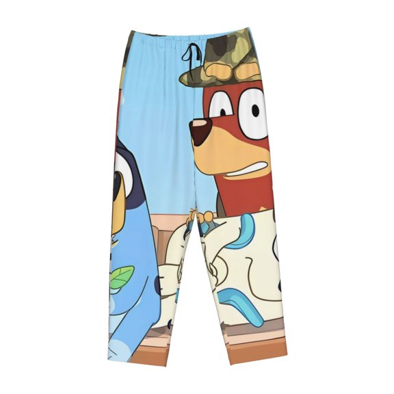 Lsque Bluey Print Women's Pajama Pants, Lounge Pant - Comfortable Home Wear,Elastic Waistband, Stylish Design-XX-Large