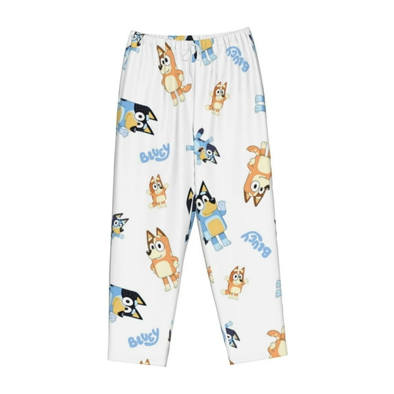 Lsque Bluey Print Women's Pajama Pants, Lounge Pant - Comfortable Home Wear,Elastic Waistband, Stylish Design-XX-Large