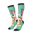 thumbnail image 1 of Lsque Bluey Printed Crew Socks Men's Women's LightWeight Thin Casual Calf Socks ,Knee High Socks,Cotton Socks, 1 of 9
