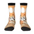 thumbnail image 1 of Lsque Bluey Printed Men's Crew Socks, Soft Durable Breathable Moisture-Wicking with Odor Control Cotton socks, 1 of 7