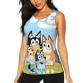 thumbnail image 1 of Lsque Bluey Printed Workout Tank Tops for Women, Athletic Sports Tank Tops, Compression Sleeveless Dry Fit Shirts,Sleeveless Yoga Shirt-XX-Large, 1 of 9