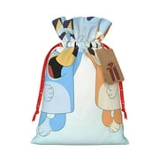 Lsque Bluey for Christmas Gift Bags ,Party Gift Bag, Christmas Goody Bags for Christmas Holidays Party Favors and Presents-Small