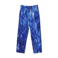 thumbnail image 1 of Lsque Blurred Star Snow Christmas Print Men's Pajama Pants, Lounge Pant - Comfortable Home Wear,Elastic Waistband, Stylish Design-Small, 1 of 9