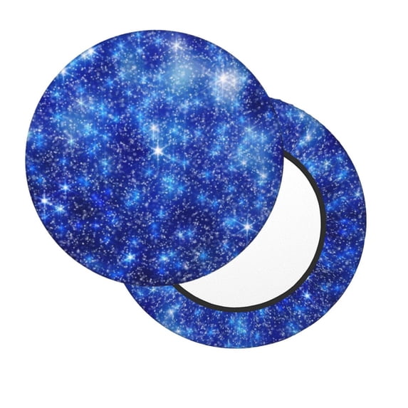 Lsque Blurred Star Snow Christmas Round Bar chair cushion covers Velvet Fabric Premium Comfort Protects from Scratches and Stains for 14-17 Inch Chair- 14 inch