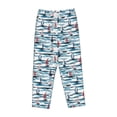 thumbnail image 1 of Lsque Boat In Ocean Print Women's Pajama Pants, Lounge Pant - Comfortable Home Wear,Elastic Waistband, Stylish Design-Medium, 1 of 9