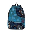 thumbnail image 1 of Lsque Bohemian Turtle Pattern Canvas Daypack, Durable Backpack, High-quality Versatile Backpack,Vintage Compact Backpack-Medium, 1 of 6