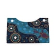 thumbnail image 1 of Lsque Bohemian Turtle Printed Long Tissue Box Cover Holder, Facial Paper Organizer Dispenser,Triangle with Bottom Belt, PVC Leather Decorative Organizer, 1 of 9