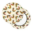 thumbnail image 1 of Lsque Boho Chicken Round Bar chair cushion covers Velvet Fabric Premium Comfort Protects from Scratches and Stains for 14-17 Inch Chair- 13 inch, 1 of 7