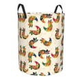 thumbnail image 1 of Lsque Boho Chicken pattern Laundry Hamper Basket, Tall Woven Rope Hamper Basket for Clothes, Lightweight Storage Basket, Collapsible Waterproof-Small, 1 of 8
