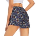 thumbnail image 1 of Lsque Boho Style Sunflowers Design Printed Women's Running Shorts with Liner Pockets,Elastic Quick Dry Workout Athletic Gym Yoga Shorts,Womens High Waist Shorts-X-Large, 1 of 9