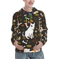 thumbnail image 1 of Lsque Bones And Leaves Pattern Casual Women's Hoodie,Hooded Sweatshirt with Kangaroo Pocket,Pullover Hoodie with Eye-catching Drawstrings-X-Large, 1 of 7