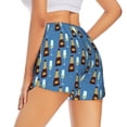 thumbnail image 1 of Lsque Bottle And Glass Printed Women's Running Shorts with Liner Pockets,Elastic Quick Dry Workout Athletic Gym Yoga Shorts,Womens High Waist Shorts-Large, 1 of 9