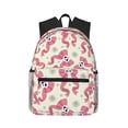 thumbnail image 1 of Lsque Bow With Sugar Skull Classic Casual Backpack - Large Capacity Water-Resistant Backpack for School, Work, Travel, and Outdoor Activities, 1 of 8