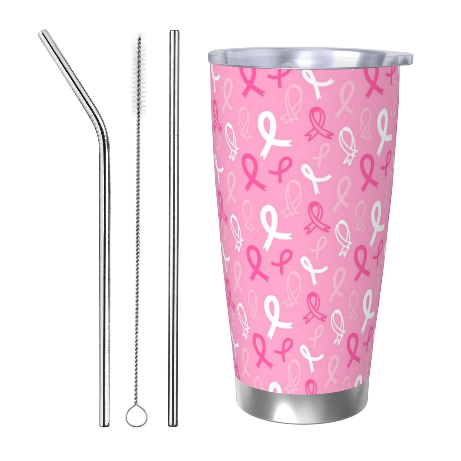 Lsque Breast Cancer Awareness (3) Pattern 20oz Car Cup with Lid and ...