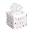 thumbnail image 1 of Lsque Breast Cancer Awareness (4) Printed Tissue Box Cover Holder, Facial Paper Organizer Dispenser,Square with Bottom Belt, PVC Leather Decorative Organizer, 1 of 8