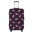 thumbnail image 1 of Lsque Breast Cancer Awareness3 Printed Luggage Cover, Travel Luggage Protector,Scratch and Dirt Resistant, Fits 18-32 Inch Luggage - Small, 1 of 9