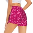 thumbnail image 1 of Lsque Breast Cancer Awareness6 Printed Women's Running Shorts with Liner Pockets,Elastic Quick Dry Workout Athletic Gym Yoga Shorts,Womens High Waist Shorts-Large, 1 of 9