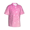 thumbnail image 1 of Lsque Breast Cancer Pink Ribbons Awareness pattern Hawaiian Shirt for Men, Unisex Summer Beach Casual Short Sleeve Button Down Shirts-XX-Large, 1 of 9