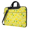 thumbnail image 1 of Lsque Bright Lemons Pattern Laptop Bag – Portable & Slim Single-Shoulder Computer Case with Adjustable Strap, Protective, Lightweight for 13”/14”/15.6” Laptops, 1 of 8