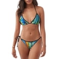 thumbnail image 1 of Lsque Bright Paper Cactus Scene Pattern Women Two Piece Swimsuit Sexy Swimwear Halter String Triangle Bikini Sets, 1 of 6