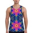 thumbnail image 1 of Lsque Bright Turtles Pattern Mens Tank Tops Muscle Athletic Quick Dry Sleeveless Workout Fitness T Shirts Beach Tank Top, Loose-fit Sleeveless Shirt for Men-X-Large, 1 of 7