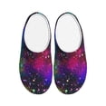 thumbnail image 1 of Lsque Bright Universe Pattern Womens Comfort Cotton on Scuff With Memory Foam and Anti-skid Sole Slipper-37/38, 1 of 7