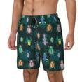 thumbnail image 1 of Lsque Bright ladybugs Pattern Swim Trunks- Bathing Suit Compression Liner - Beach Swim Shorts Swimwear - (S-3XL) - Stretch Quick Dry-3X-Large, 1 of 6