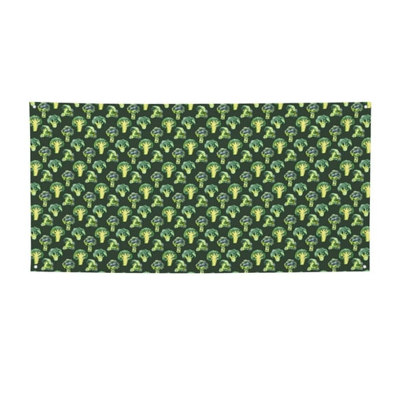 Lsque Broccoli 3 Pattern Party Banner, Festive Banner , Holiday Celebrations and Events for Carnival Birthday Party Festival Decorations-Small