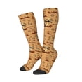 thumbnail image 1 of Lsque Brown Mushrooms Printed Crew Socks Men's Women's LightWeight Thin Casual Calf Socks ,Knee High Socks,Cotton Socks, 1 of 9