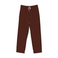 thumbnail image 1 of Lsque Brown Print Men's Pajama Pants, Lounge Pant - Comfortable Home Wear,Elastic Waistband, Stylish Design-Medium, 1 of 9